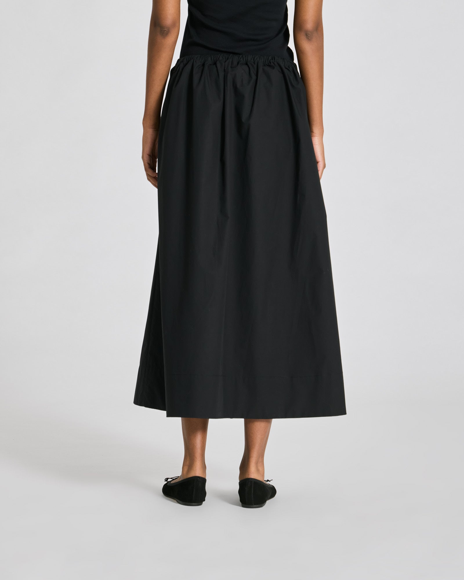GAI+LISVA Ruth Pleated Poplin Skirt GOTS Dresses & Skirts 650 Black