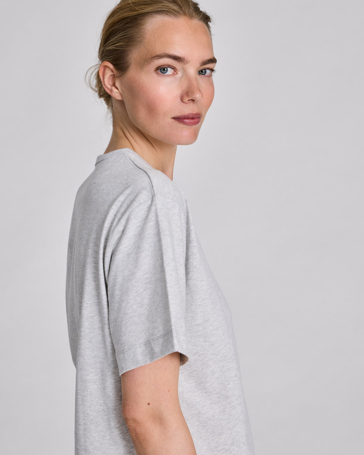 LISVA Sally Tee Tops & T-shirts 601 Light Grey Melange