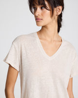 GAI+LISVA Simone Linen Tee Shirt Top 139 Ancient Grey