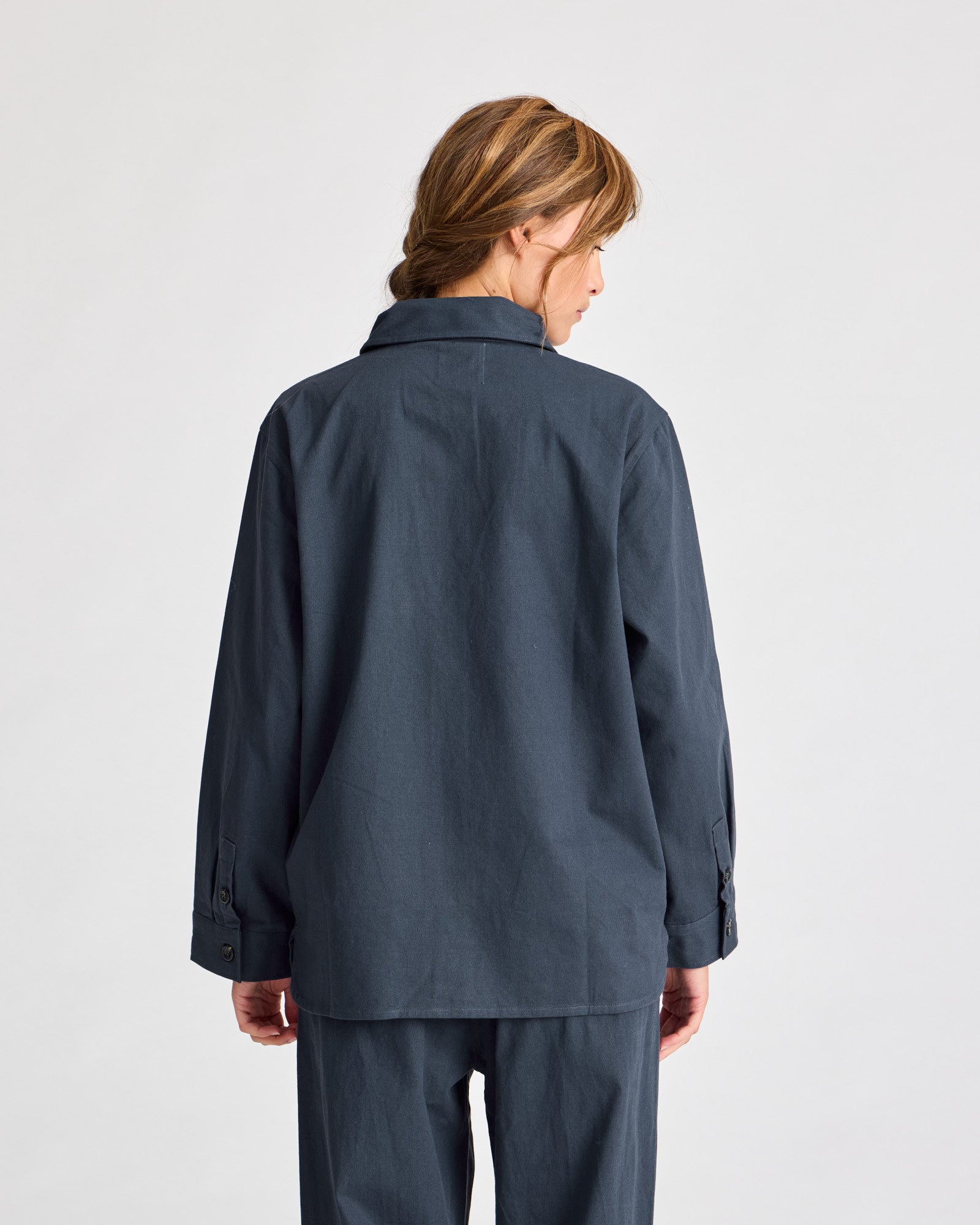 GAI+LISVA Sussie Twill Shirt GOTS 243975 Shirt 472 Denim Blue