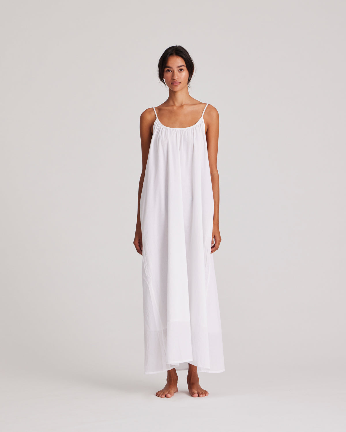 GAI+LISVA Thilde Pant Poplin GOTS 243975 Dresses & Skirts 100 White