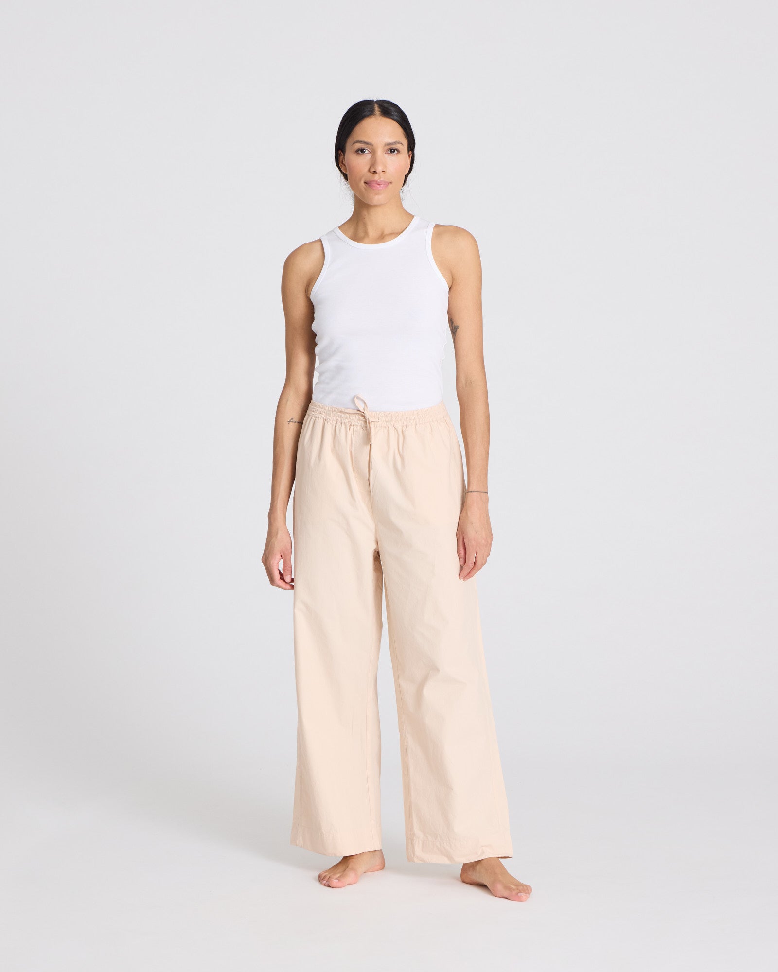 GAI+LISVA Thilde Pant Poplin GOTS 243975 Pants & Shorts 195 Smoke Gray