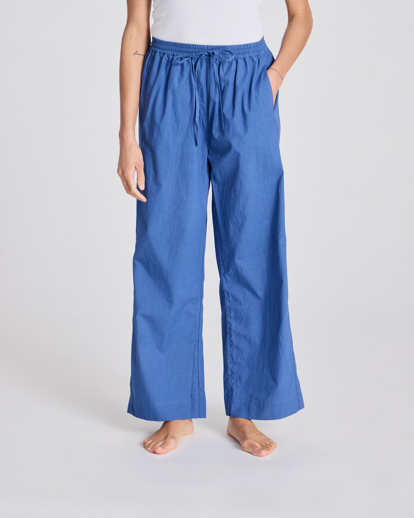 GAI+LISVA Thilde Pant Poplin GOTS 243975 Pants & Shorts 514 Clear Blue