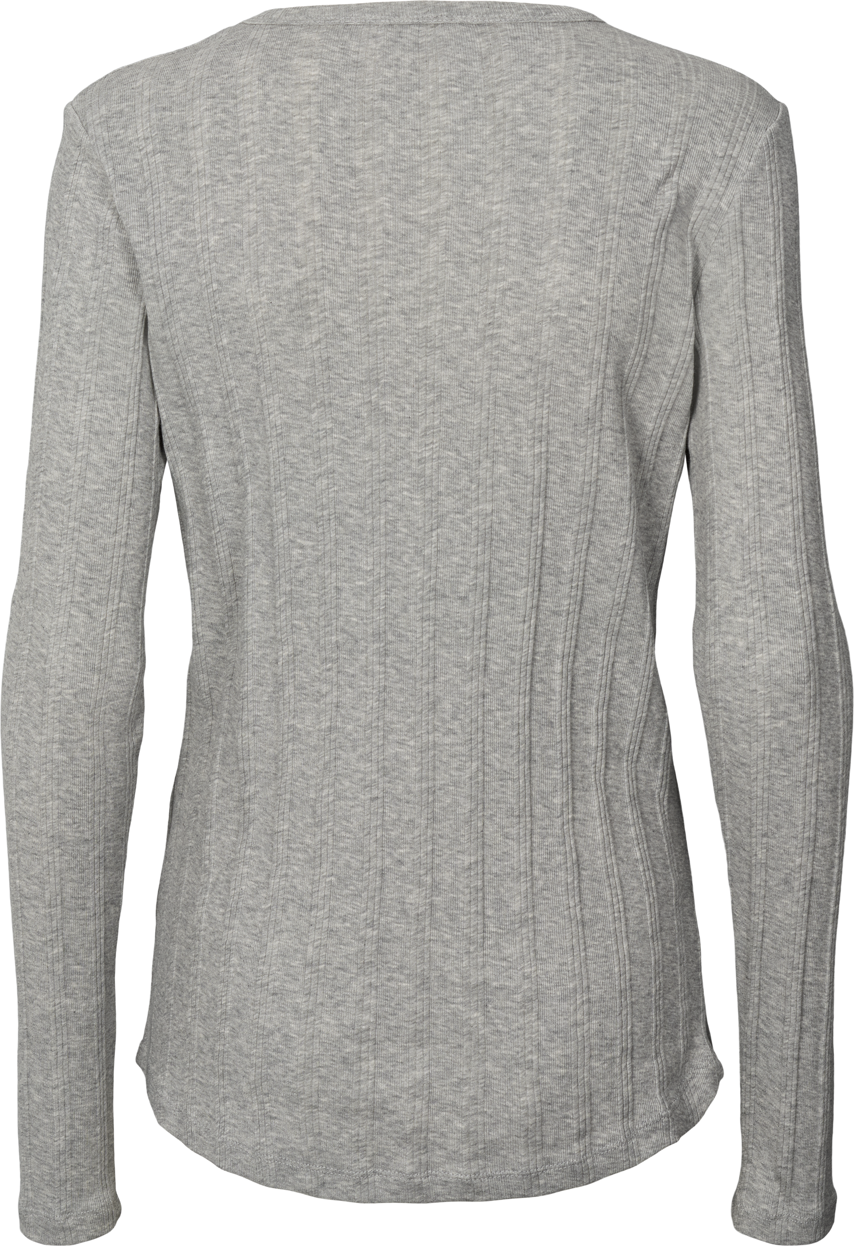 GAI+LISVA Thyra L/S Cotton Top Tops & T-shirts 601 Light Grey Melange