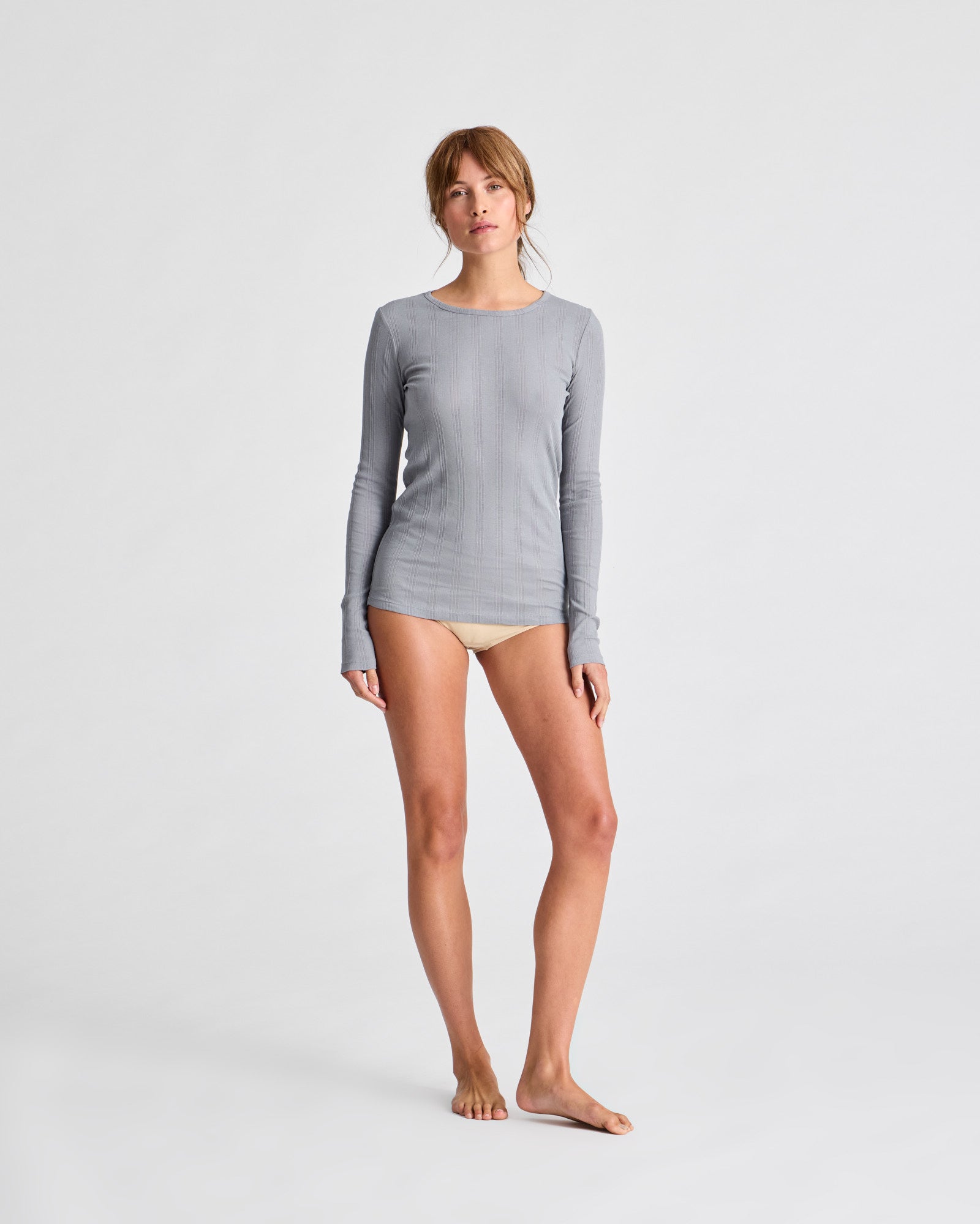 GAI+LISVA Thyra L/S Cotton Top Tops & T-shirts 701 Monument