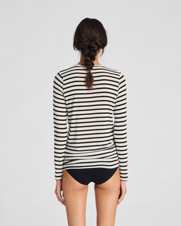 GAI+LISVA Thyra Sailor Wool Top Top 962 Ecru Sailor Stripe