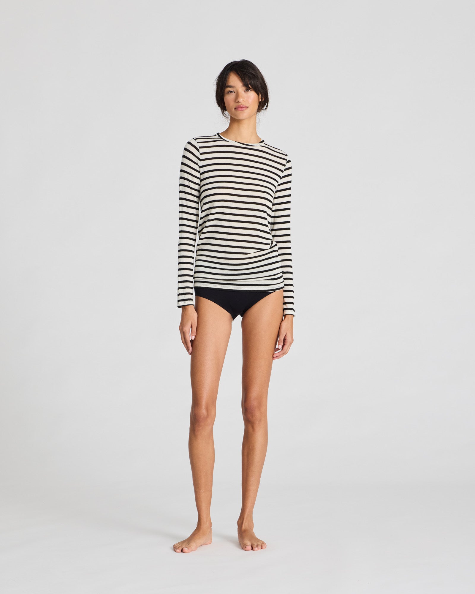 GAI+LISVA Thyra Sailor Wool Top Top 962 Ecru / Black Sailor Stripe
