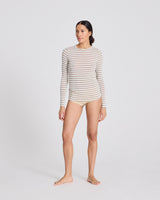GAI+LISVA Thyra Sailor Wool Top Top 963 Ecru / Grey Melange Sailor Stripe