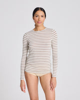 GAI+LISVA Thyra Sailor Wool Top Top 963 Ecru / Grey Melange Sailor Stripe