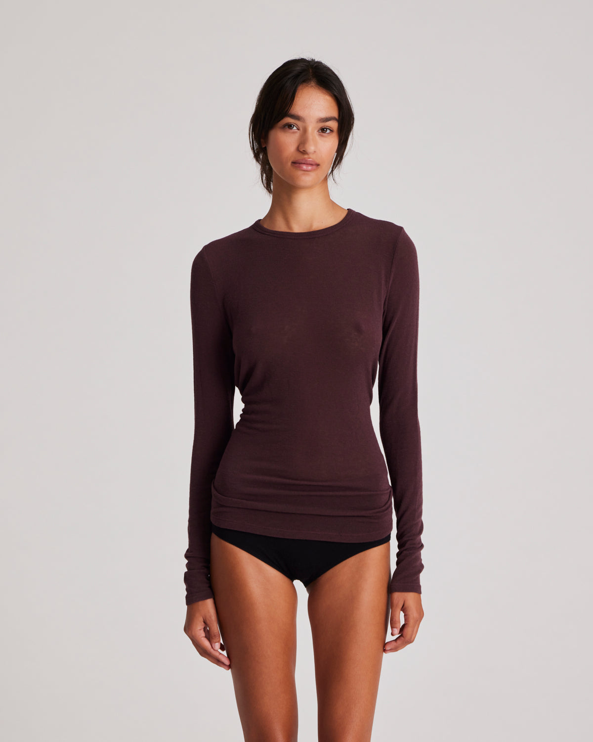 GAI+LISVA Thyra Wool Top Tops & T-shirts 133 Fudge