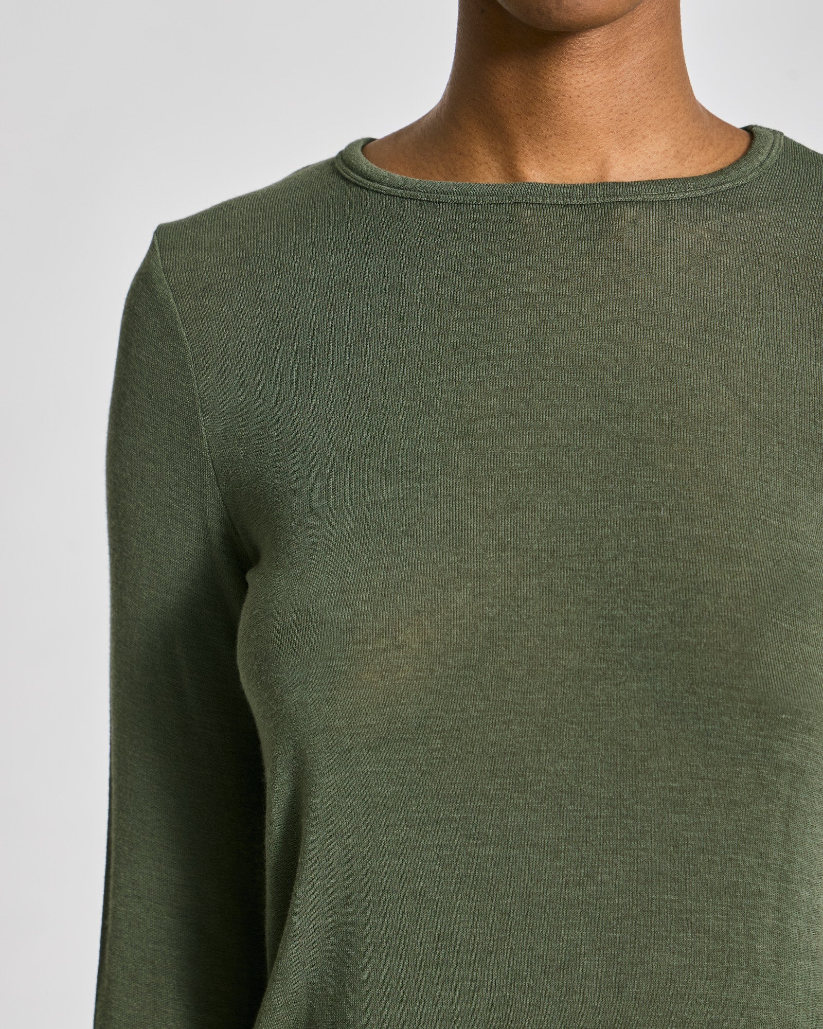 GAI+LISVA Thyra Wool Top Tops & T-shirts 170 Olive Night