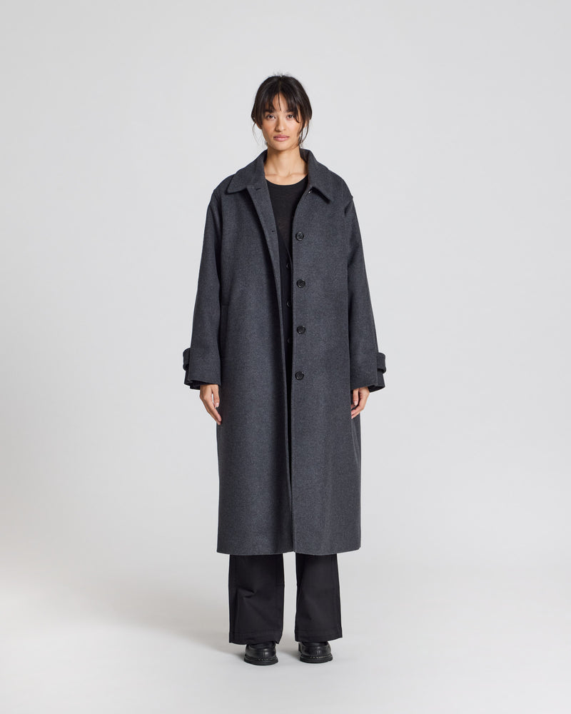 GAI+LISVA Tove Coat Jacket 614 Dark Grey Melange