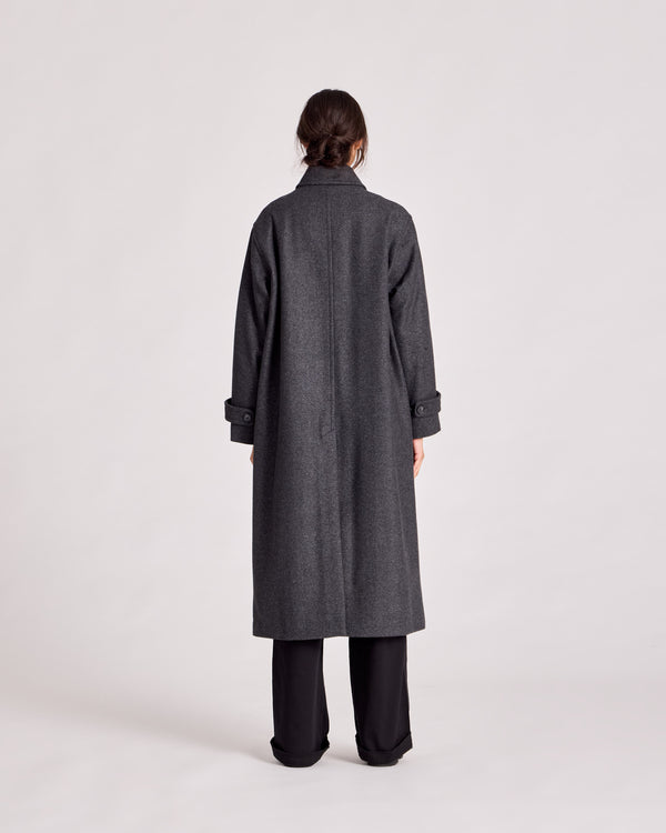 GAI+LISVA Tove Coat Limited Edition Jacket 920 Dark Grey Melange