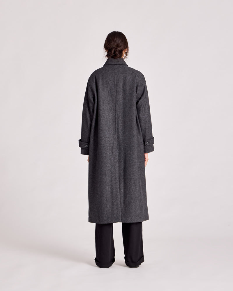 GAI+LISVA Tove Coat Limited Edition Jacket 920 Dark Grey Melange