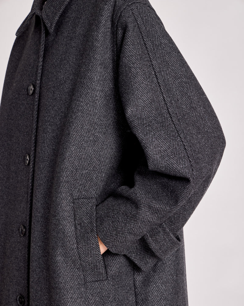 GAI+LISVA Tove Coat Limited Edition Jacket 920 Dark Grey Melange