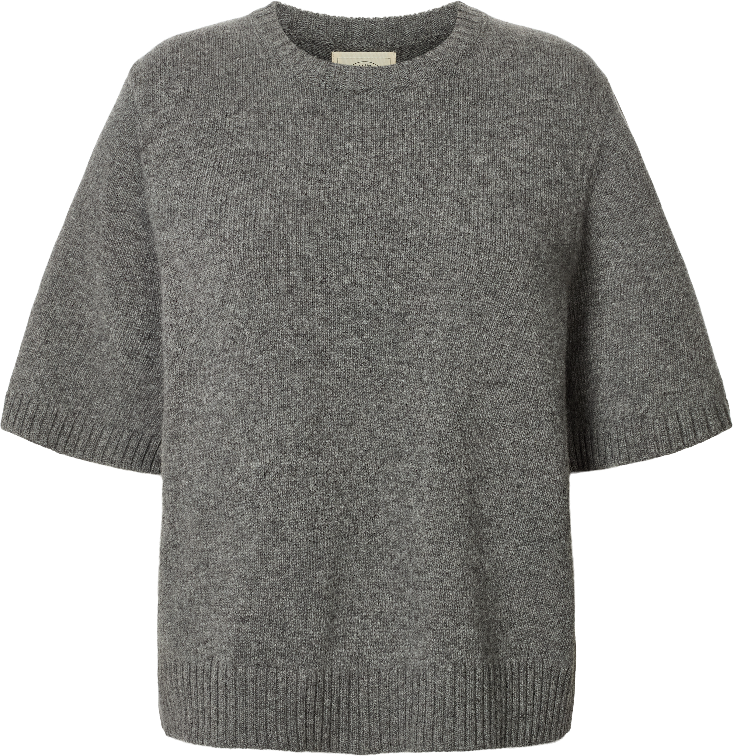 GAI+LISVA Tulle Lambswool Jumper GOTS 243975 Knit 631 Grafitti Grey Melangé