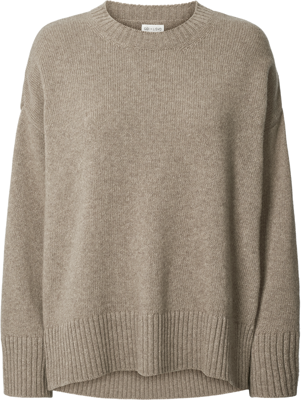 GAI+LISVA Vigga Lambswool Jumper Knit 173 Stone Grey