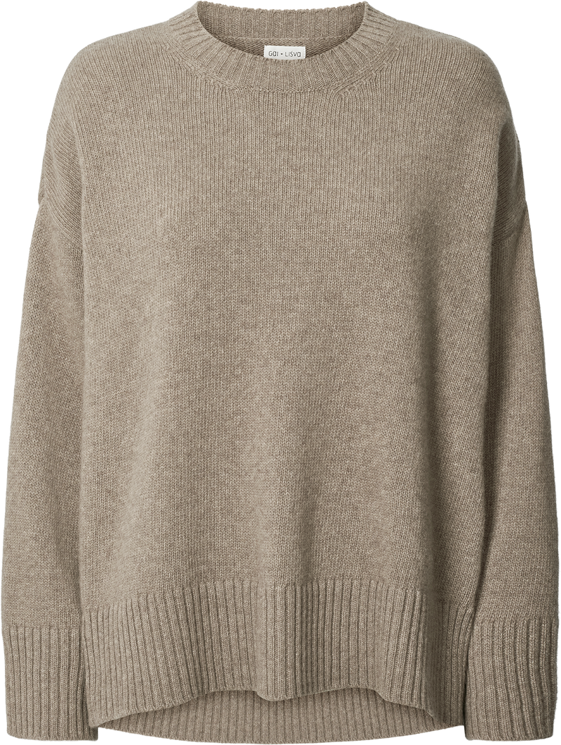 GAI+LISVA Vigga Lambswool Jumper Knit 173 Stone Grey