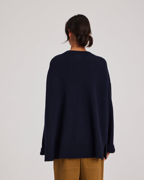 GAI+LISVA Vigga Lambswool Jumper Knit 181 Midnight Blue