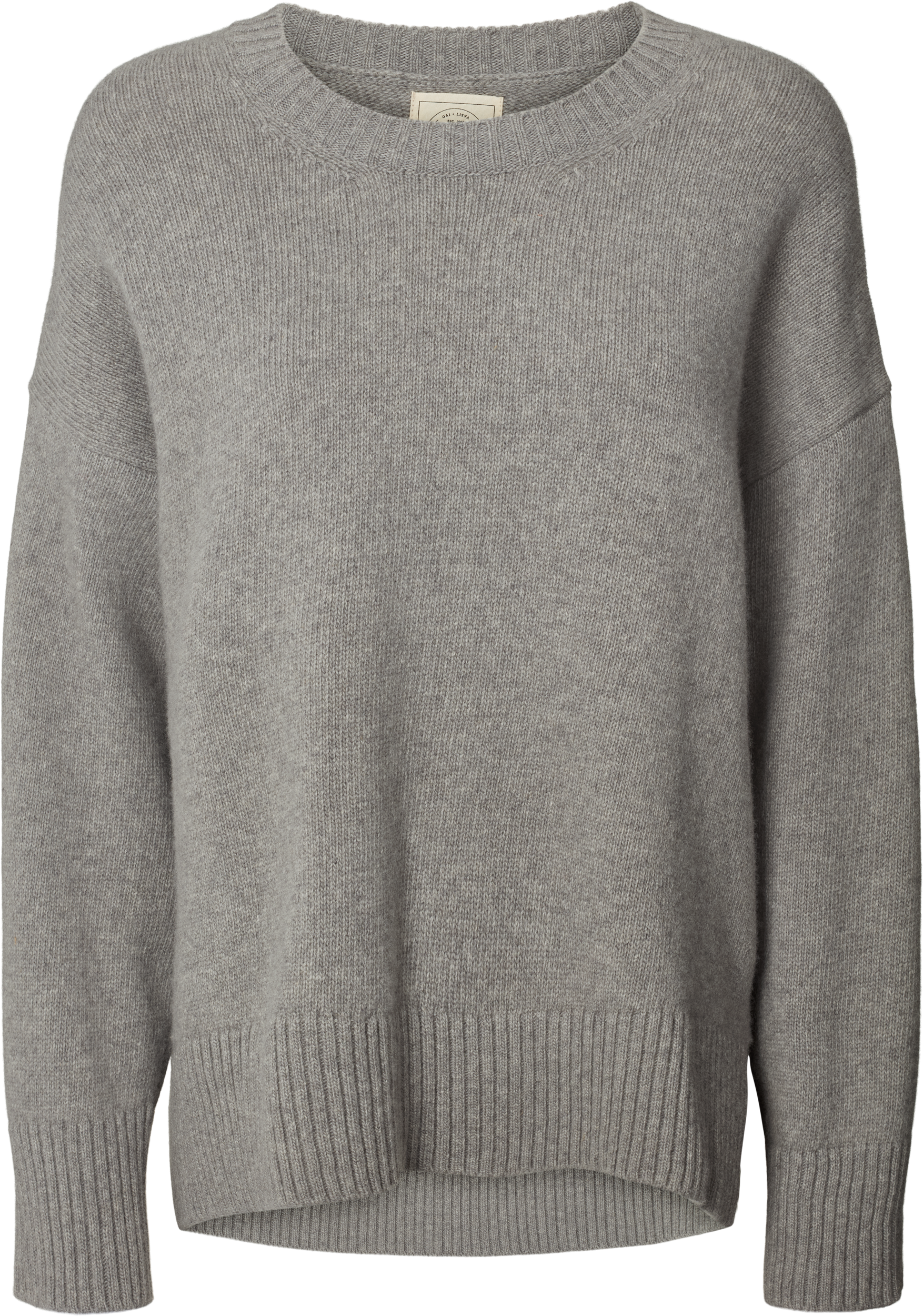 GAI+LISVA Vigga Lambswool Jumper Lambswool l Knitwear 602 Grey Melange