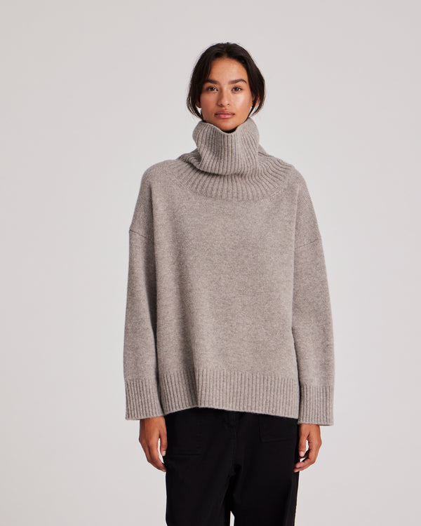 GAI+LISVA Vita Lambswool Jumper Knit 173 Stone Grey