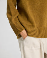 GAI+LISVA Vita Lambswool Jumper Knit 513 Dried Tobacco