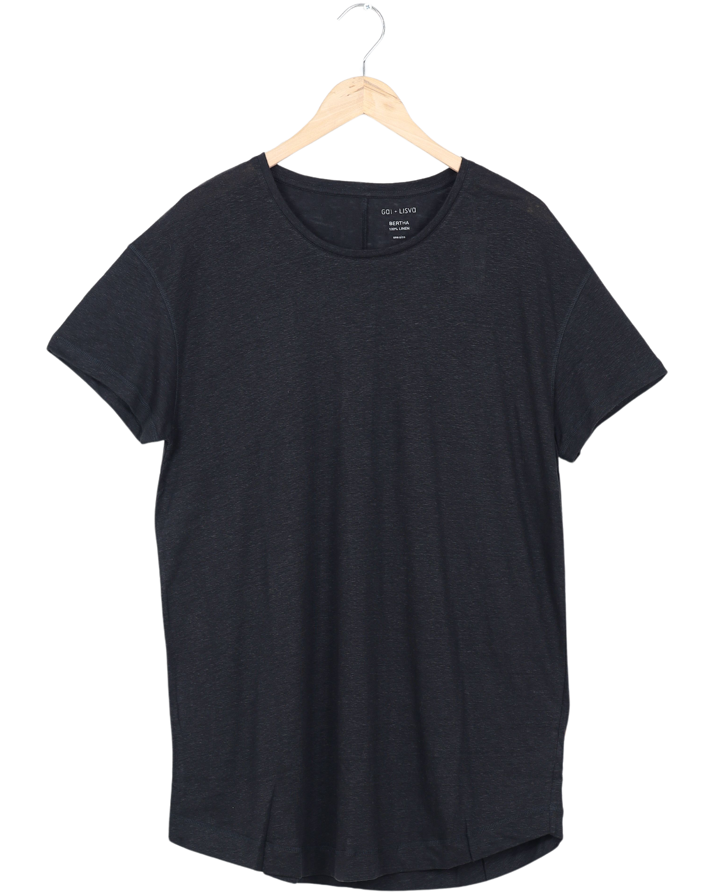 Secondhand Bertha Linen T-shirt - Black