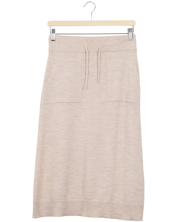 Secondhand Lucia Merino Skirt - Nougat Melange