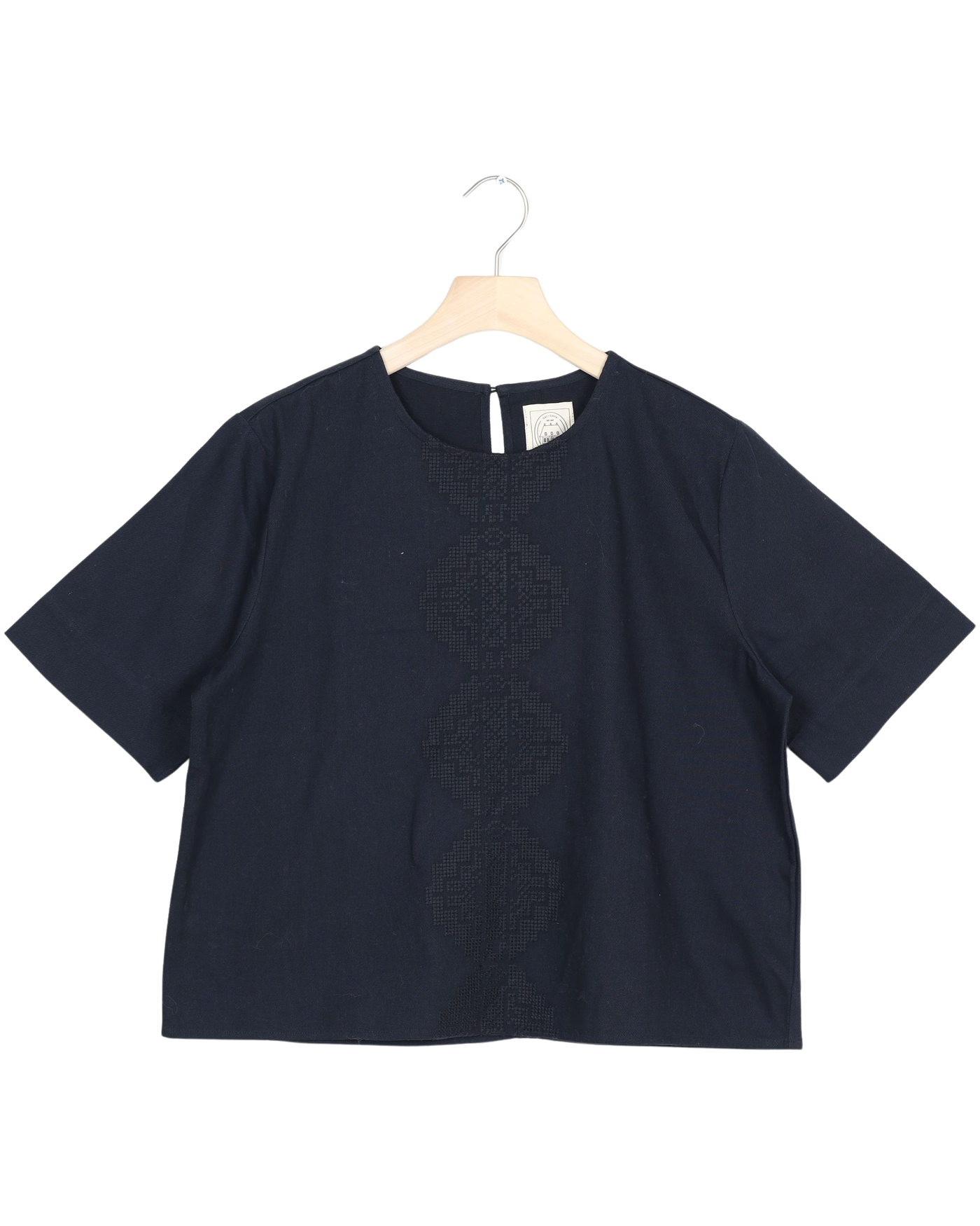 Secondhand Signe S/S Twill Top - Black