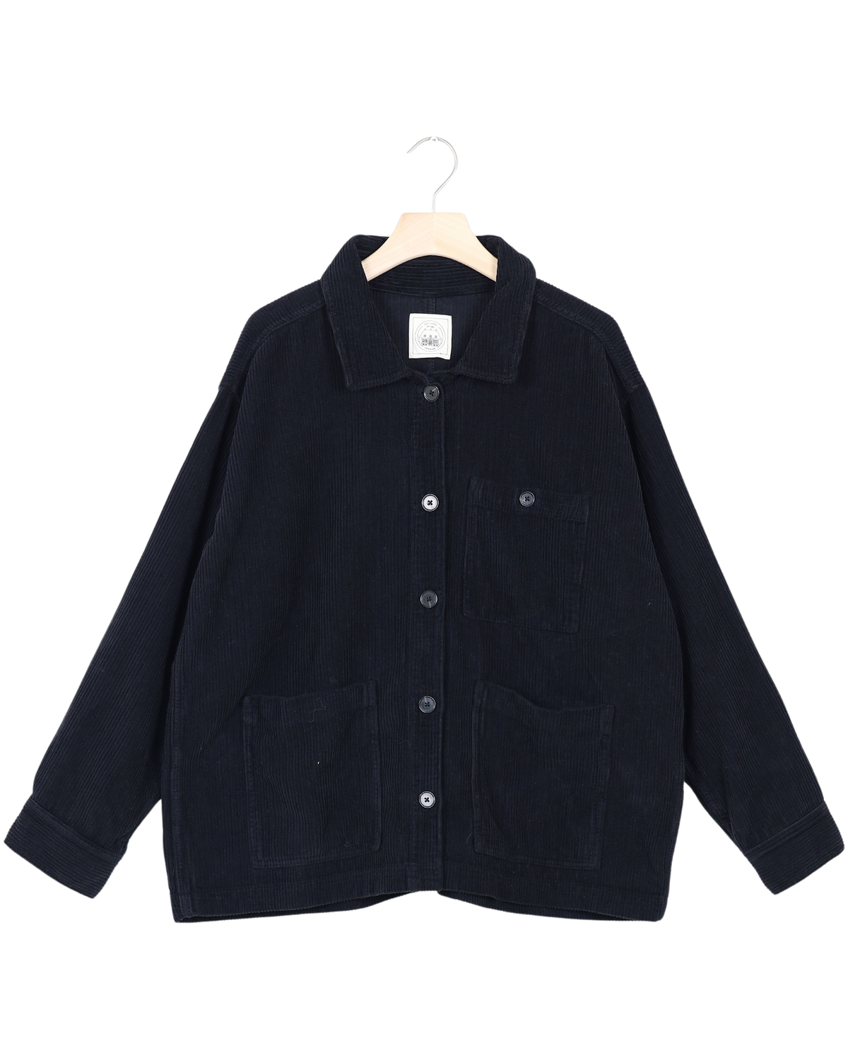 Secondhand Ellie Corduroy Jacket - Stretch Limo Black