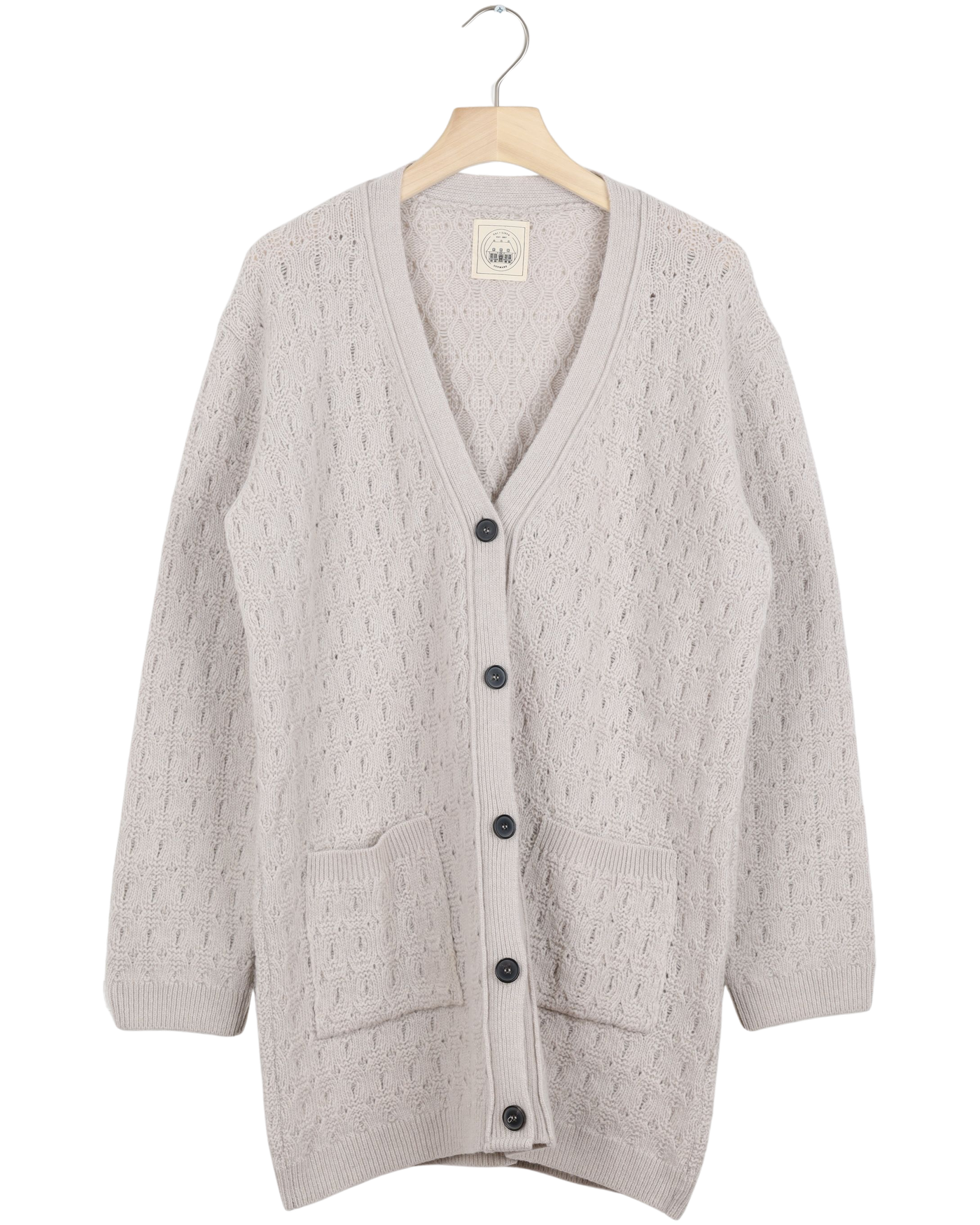 Secondhand Alba Jaquard Knit Cardigan - island fossil