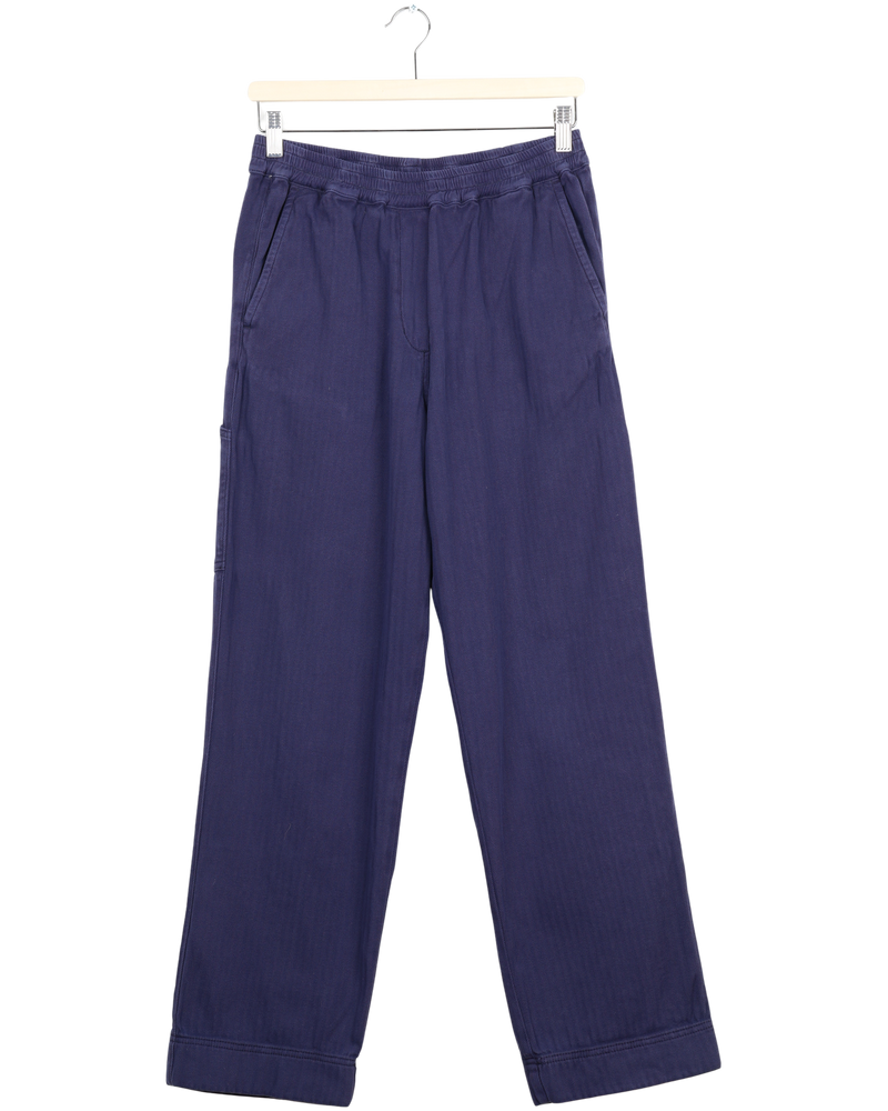 Secondhand Maia Herringbone Cotton Pant - French Blue