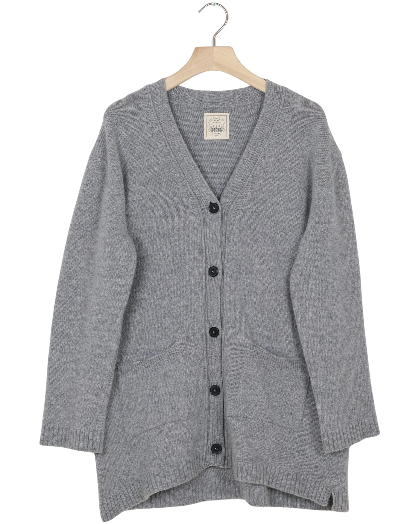 Secondhand Alba Lambswool Cardigan - Grey Melange
