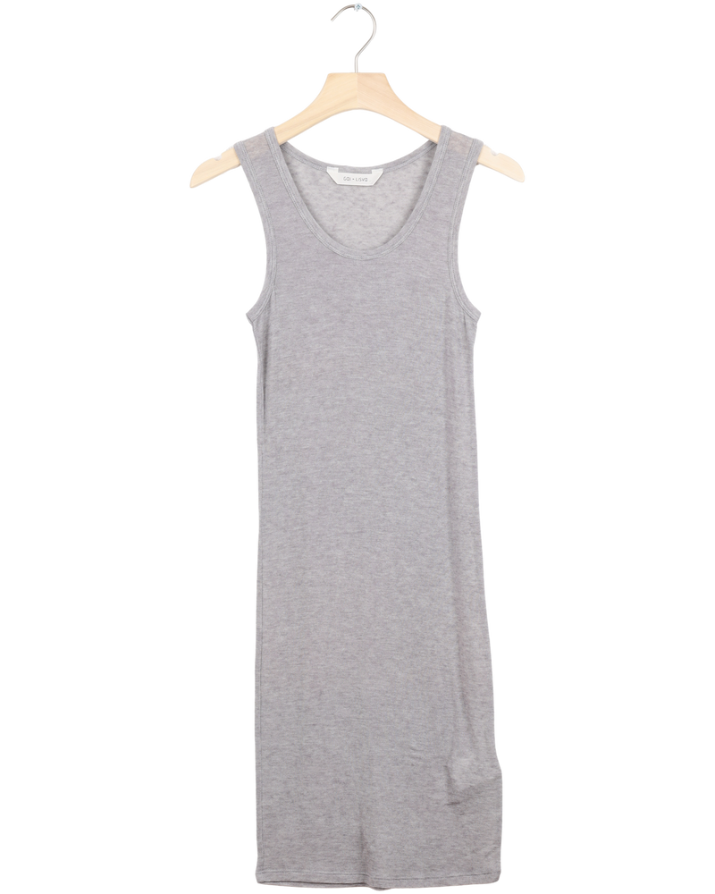 Secondhand Anis Wool Slip Dress - Light Grey Melange