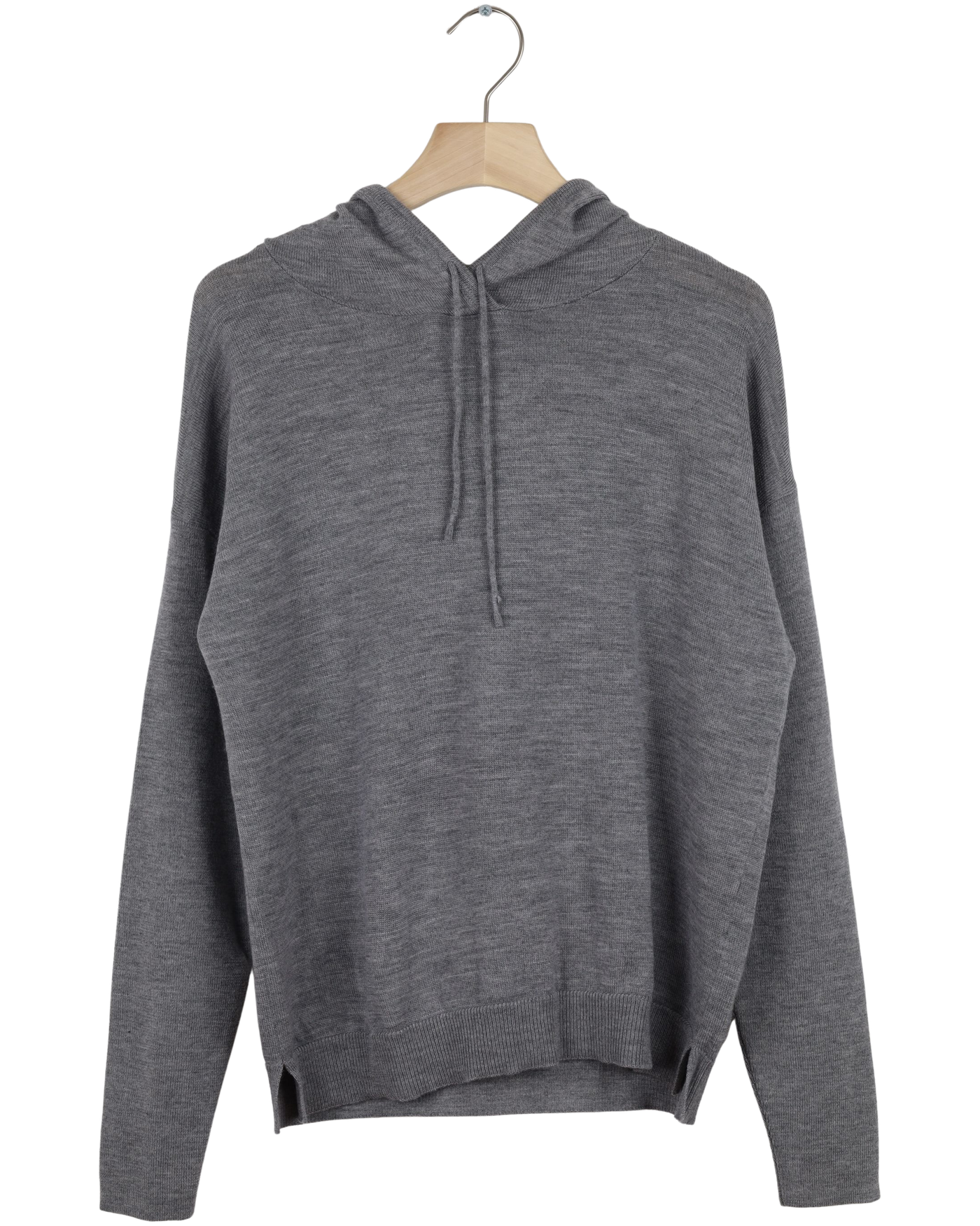 Secondhand Jenna Merino Hoodie - Grey Melange
