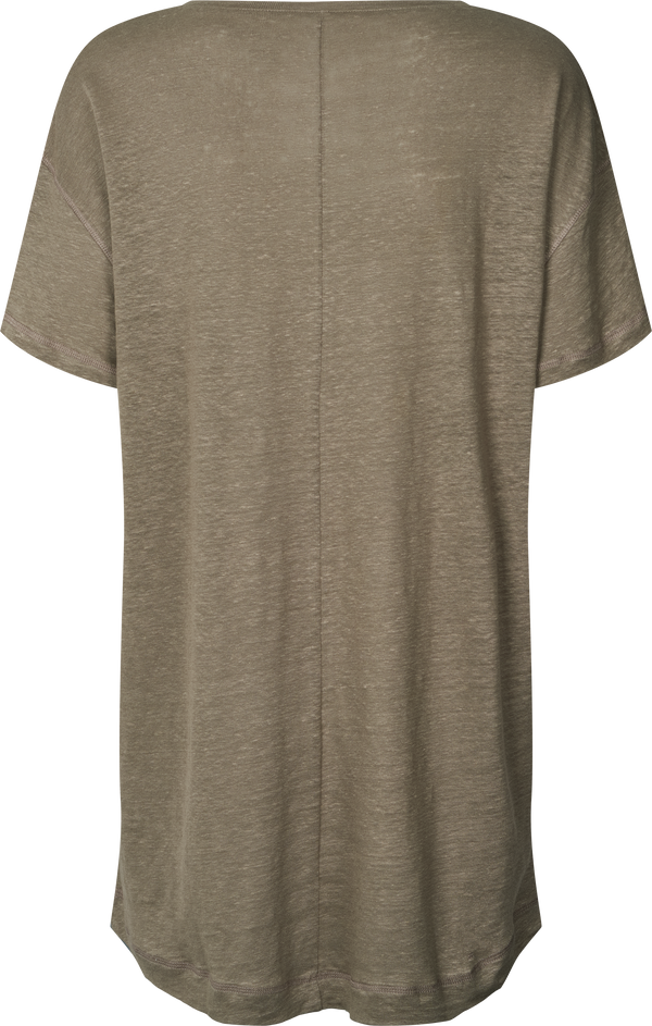 GAI+LISVA Bertha Linen T-shirt Top 600 Bungee Cord