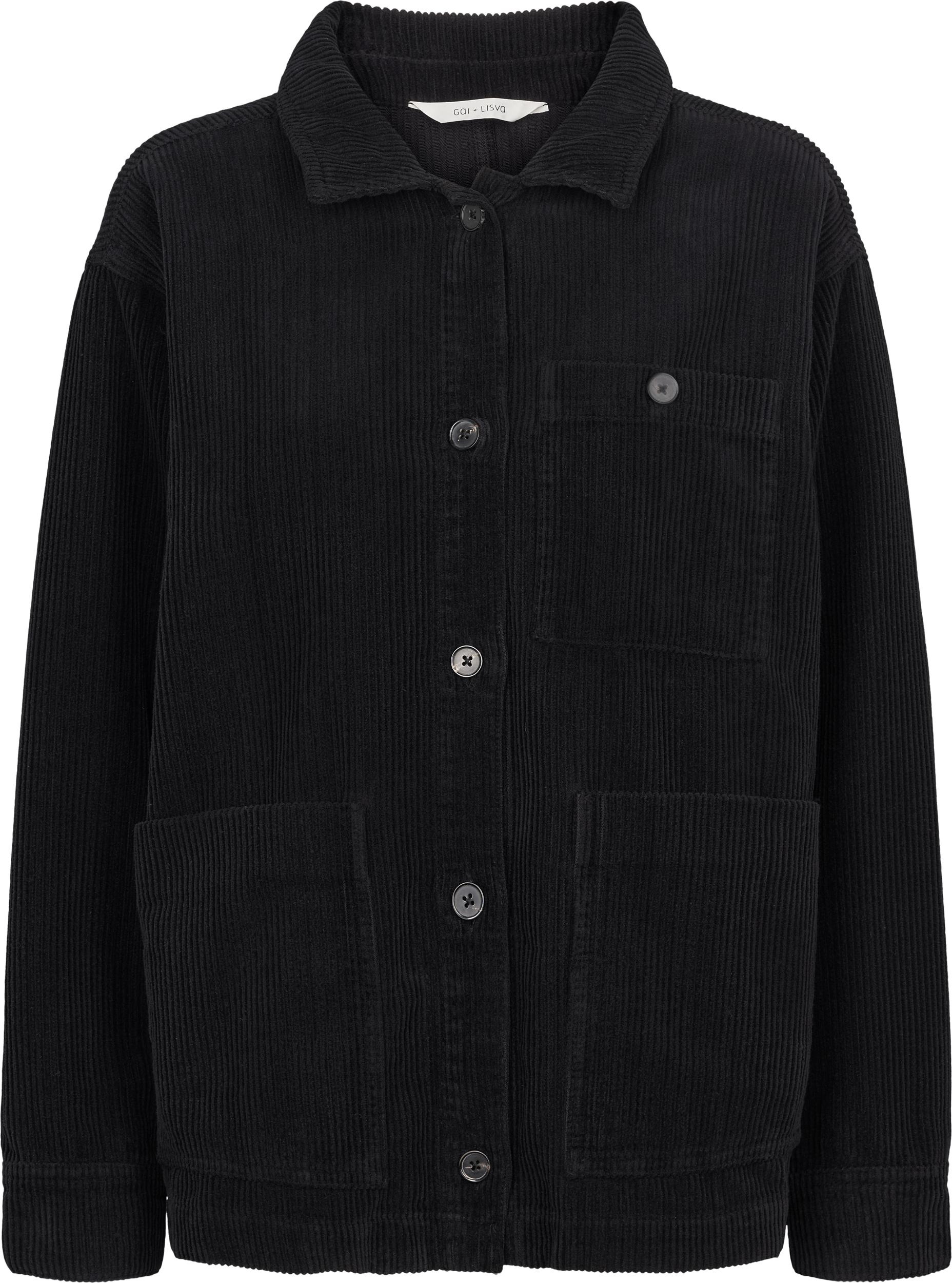 GAI+LISVA Ellie Corduroy Jacket Pants & Shorts 652 Stretch Limo Black
