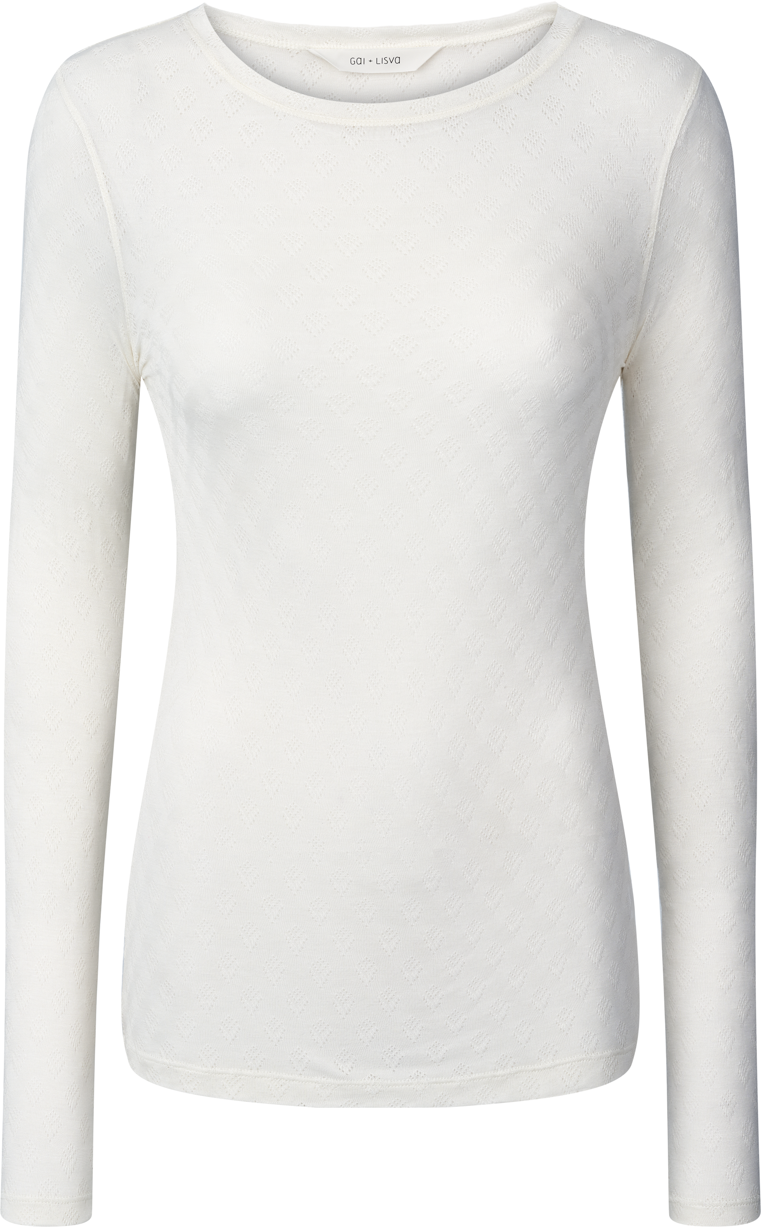 GAI+LISVA Fermi Silk Top Top 100 White