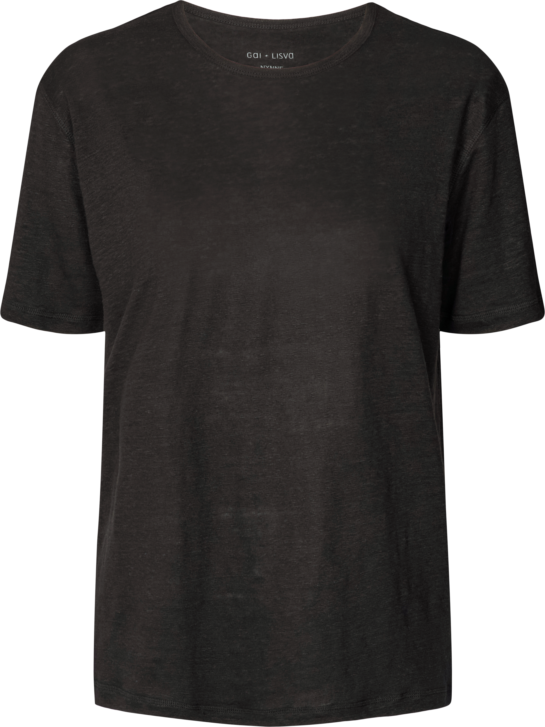 GAI+LISVA Nynne Linen Tee shirt Top 650 Black