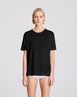 GAI+LISVA Nynne Linen Tee shirt Top 650 Black
