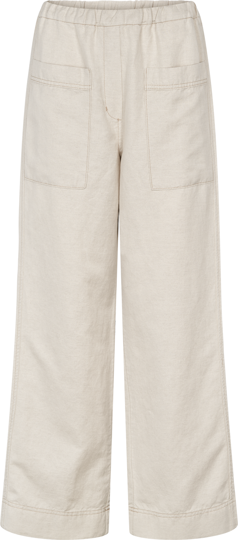 GAI+LISVA Selma Cotton Pant Pants & Shorts 151 Ecru