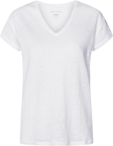 GAI+LISVA Simone Linen Tee Shirt Top 100 White