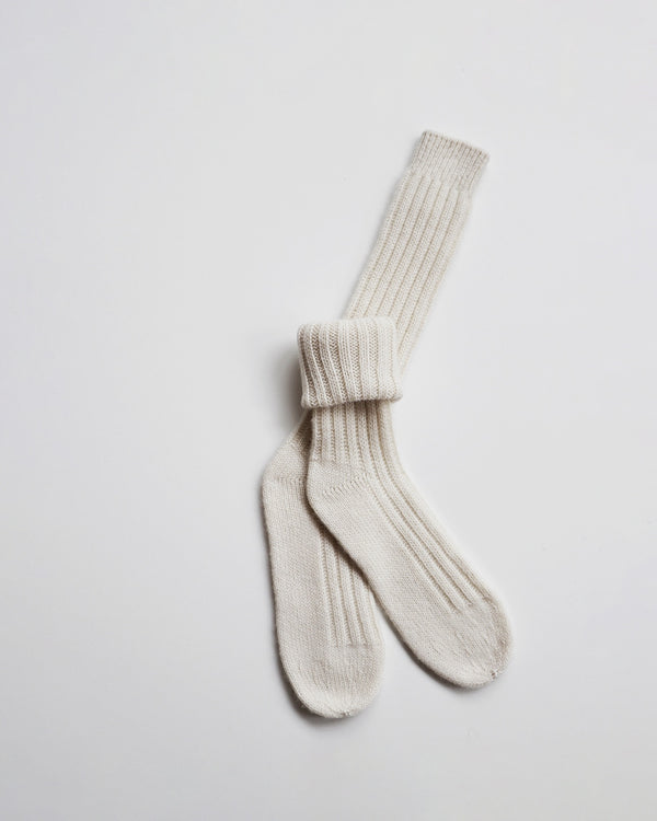 GAI+LISVA Sisse Cashmere socks Knit 150 Off White